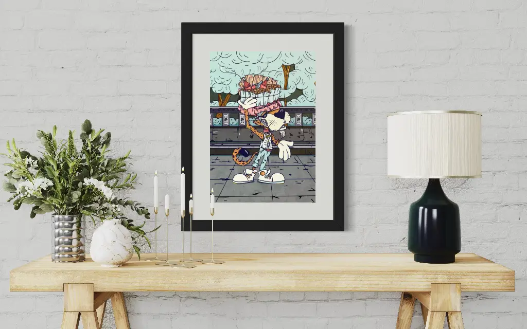 Chester, arte digital, sin marco