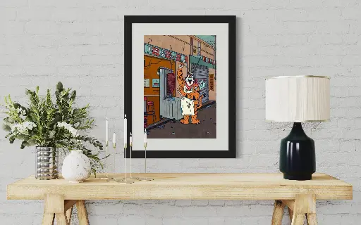 Tigre, arte digital, sin marco